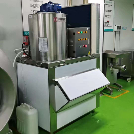1000公斤片冰机-鳞片制冰机交付德州某食品厂